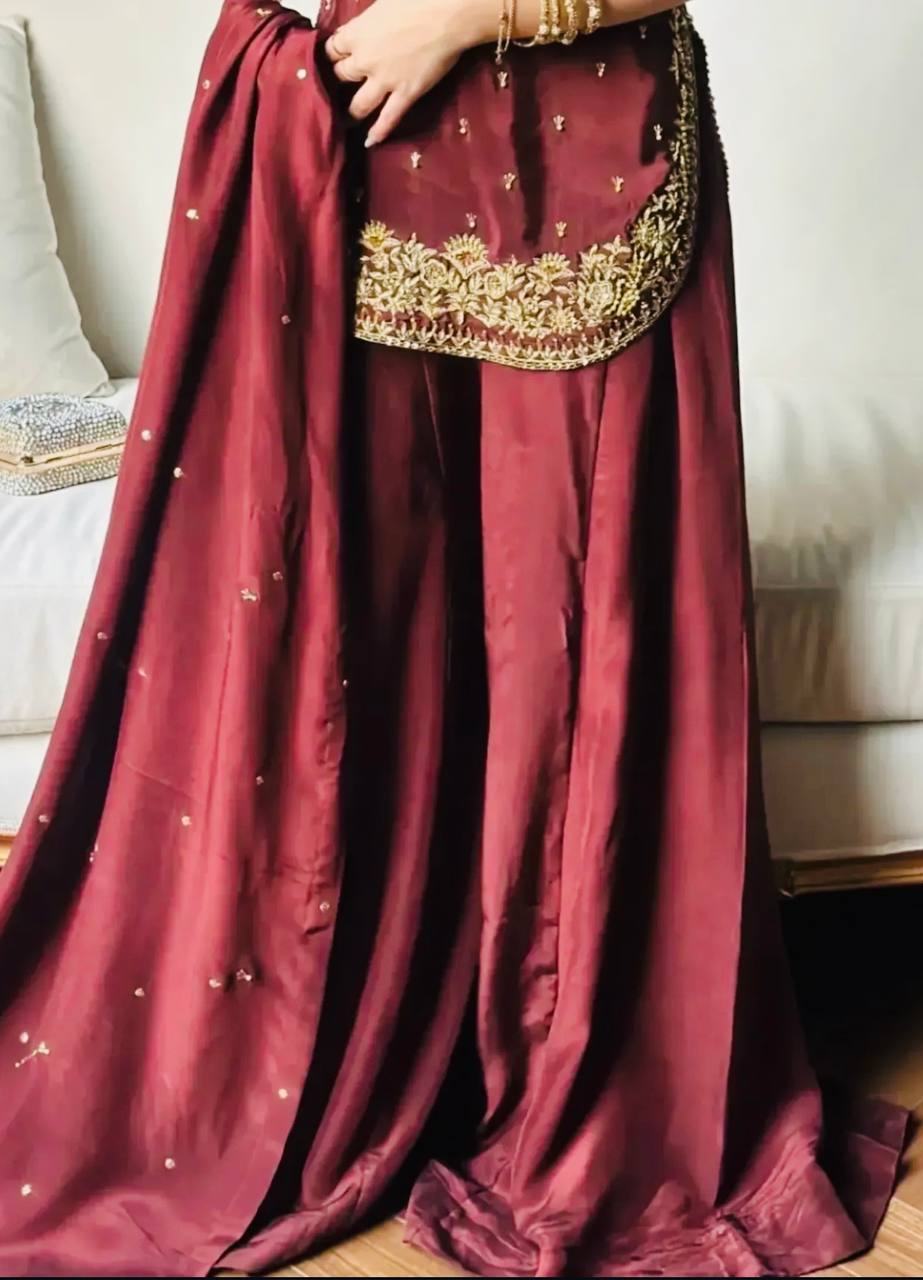 Bespoke Deep Crimson Heirloom Co-ord